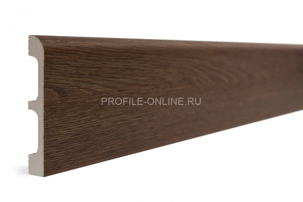 Плинтус для пола 80х13 мм Decor-Dizayn 706-82SH полистирол под дерево 2.4 м