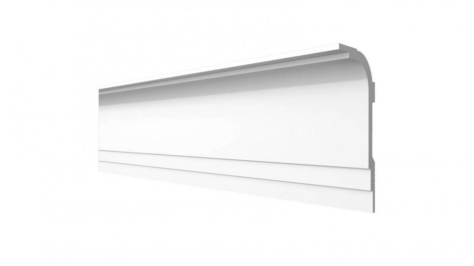 Декоративный плинтус для потолка 120х60 мм Decor-Dizayn DD516 полистирол белый, под покраску 2 м