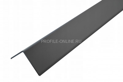 Уголок 20х20 мм из алюминия ПН-20х20 антрацитово-серый 2.7 м