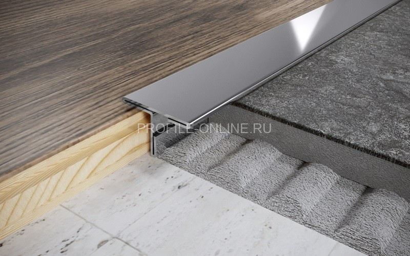 Т-профиль из нержавеющей стали 20 мм FT 20 P полированная сталь 270 см