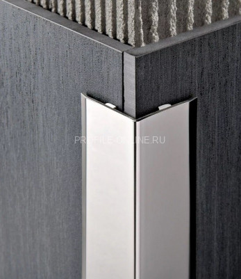 Латунный уголок Progress Profiles PEGOC 15А 15Х15 мм хром самоклеящийся 2,7 м