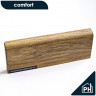 Плинтус ПВХ Comfort Classic 80 напольный Дуб имперский 100 под дерево