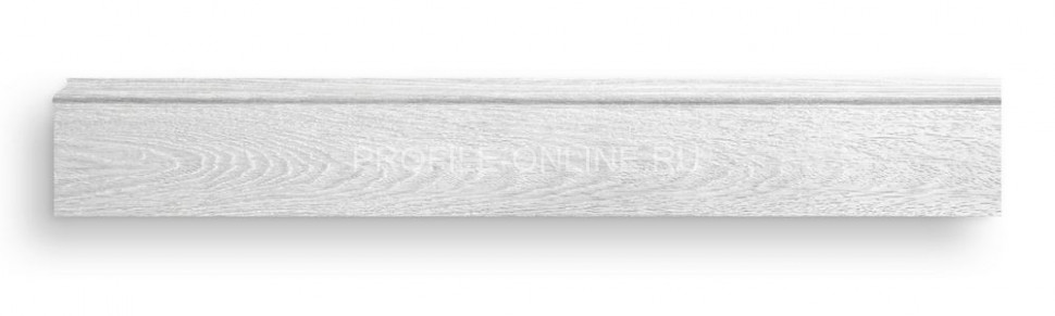 Плинтус напольный DECOMASTER D005-84ДМ (79x13x2400) ударопрочный полимер Ясень белый