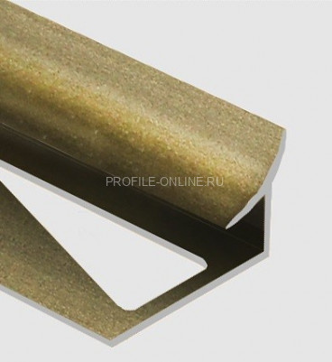Алюминиевый уголок внутренний закладной 12 мм PV29-08 шампань матовая 2,7 м