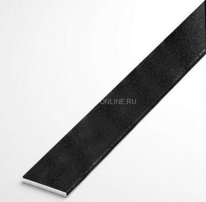 Алюминиевая полоса 10 мм черный муар (толщина полосы 2 мм) 3м