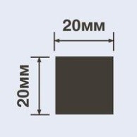 Молдинг 20х20 мм HiWood D20V1 белый 200 см