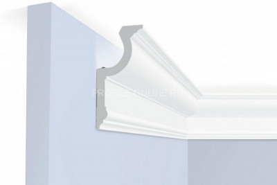 Потолочный плинтус 55х115 мм HiWood A127 белый 200 см
