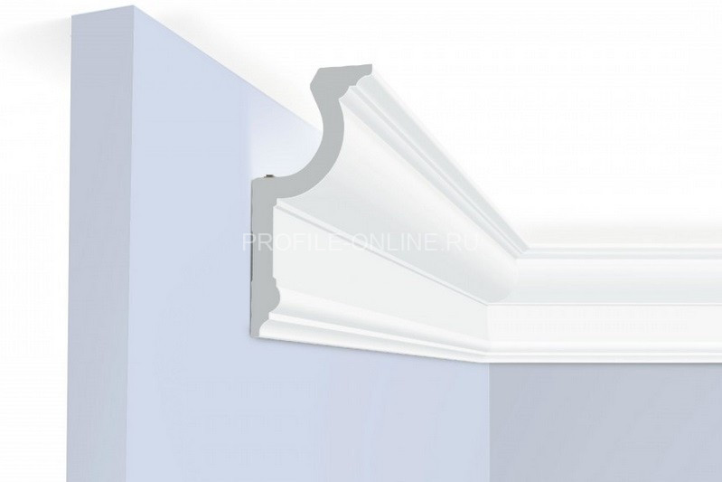 Потолочный плинтус 55х115 мм HiWood A127 белый 200 см