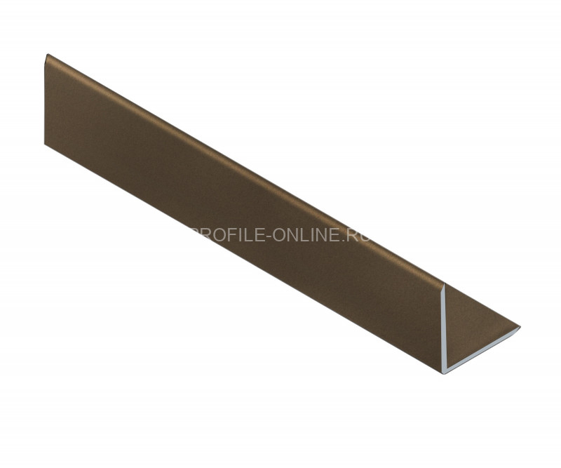 Уголок из алюминия 20х20 мм NEEXY PV63-47 MBR-D темная бронза матовая 2.7 м