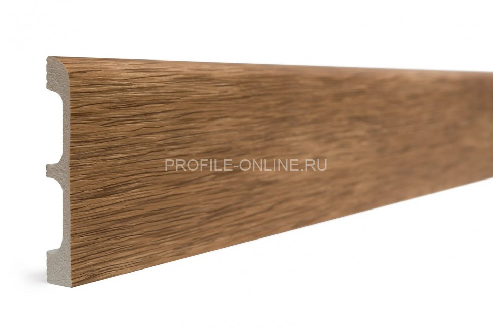Плинтус для пола 80х13 мм Decor-Dizayn 706-83SH полистирол под дерево 2.4 м