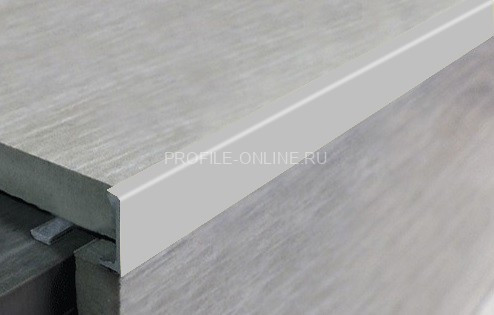 L-профиль алюминиевый 8 мм ПО-Г8 серебро глянец 2,7 м