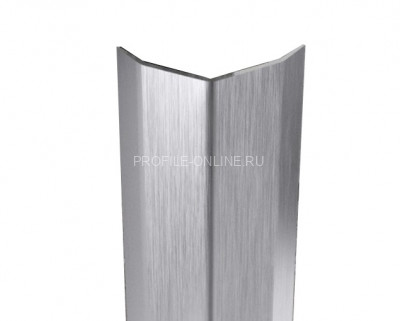 Нержавеющий уголок стальной равнополочный ПБ 20х20 (скос) шлифованный 3 м