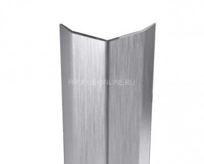 Нержавеющий уголок стальной равнополочный ПБ 20х20 (скос) шлифованный 3 м