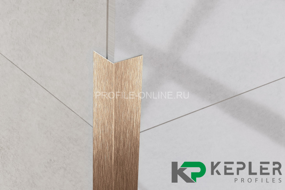 Равнополочный уголок 20х20 мм из нержавеющей стали SS 304 FSAP002-20-RS S.S.304 розовое золото сатинированное 3 м