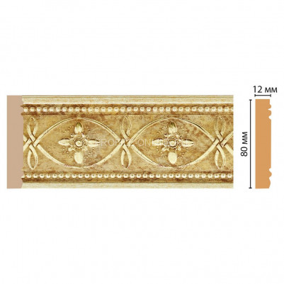 Молдинг Золото DECOMASTER 150-933 ДМ (80x12x2400)