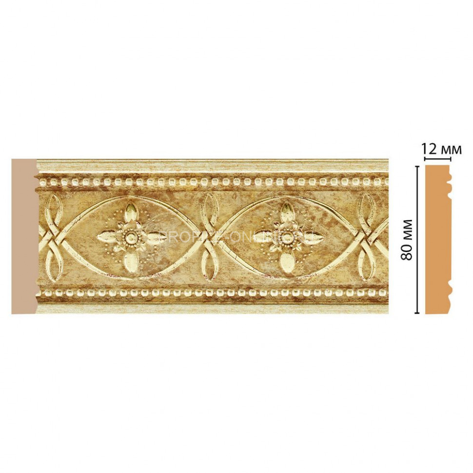 Молдинг Золото DECOMASTER 150-933 ДМ (80x12x2400)