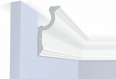 Потолочный плинтус 67х140 мм HiWood A155 белый 200 см