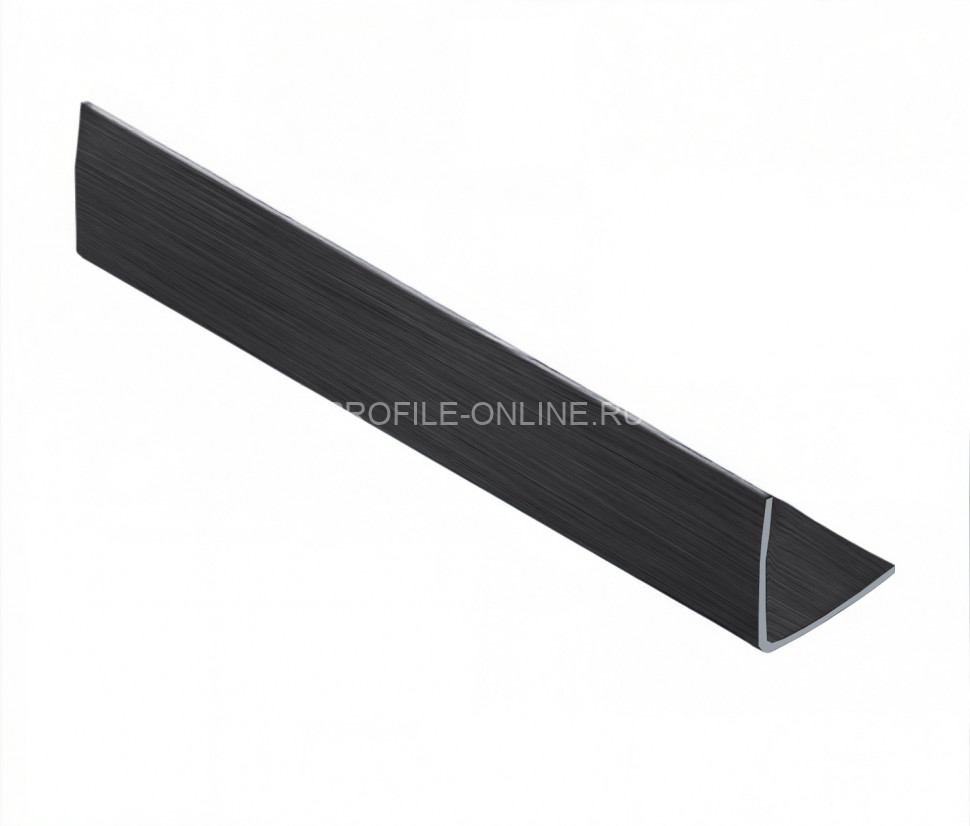 Уголок из нержавеющей стали 20х20 мм NEEXY PVS100-22 BBL-L антрацит браш 2.7 м