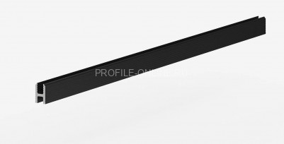 Теневая рейка алюминиевая 6х10 мм под панели и керамогранит Laconistiq Dual mini черная 300 см вставка FLEX в комплекте зазор 3.5 мм