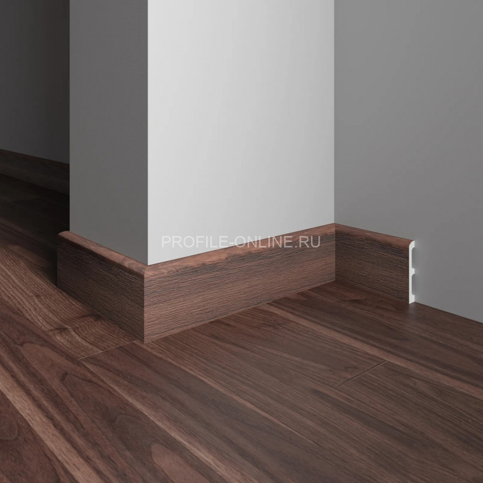 Плинтус для пола 80х13 мм Decor-Dizayn 706-88SH полистирол под дерево 2.4 м