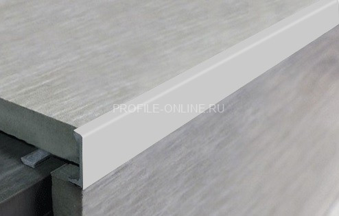 L-профиль алюминиевый 8 мм ПО-Г8 серебро матовое 2,7 м
