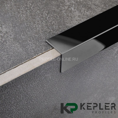 Равнополочный уголок 20х20 мм из нержавеющей стали SS 304 FSAP002-20-BP S.S.304 черный полированный 3 м