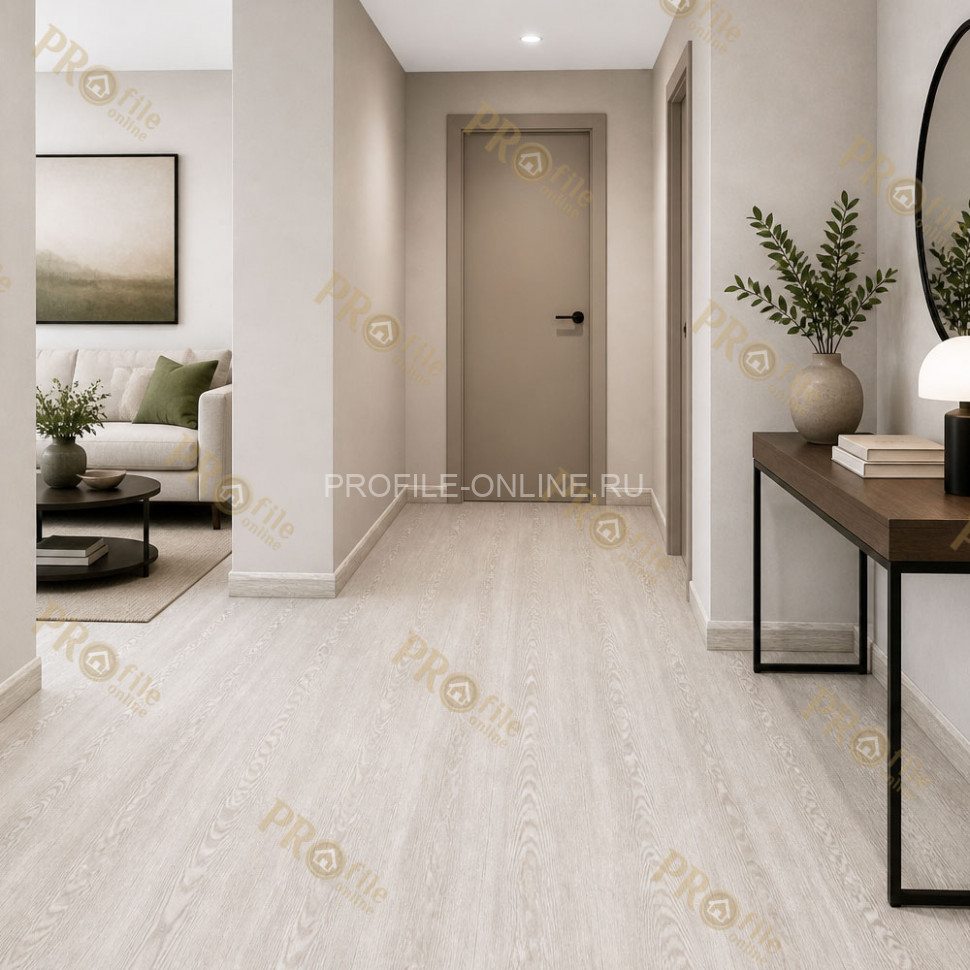 Плинтус ПВХ Comfort Classic 80 напольный Дуб верде 057 под дерево