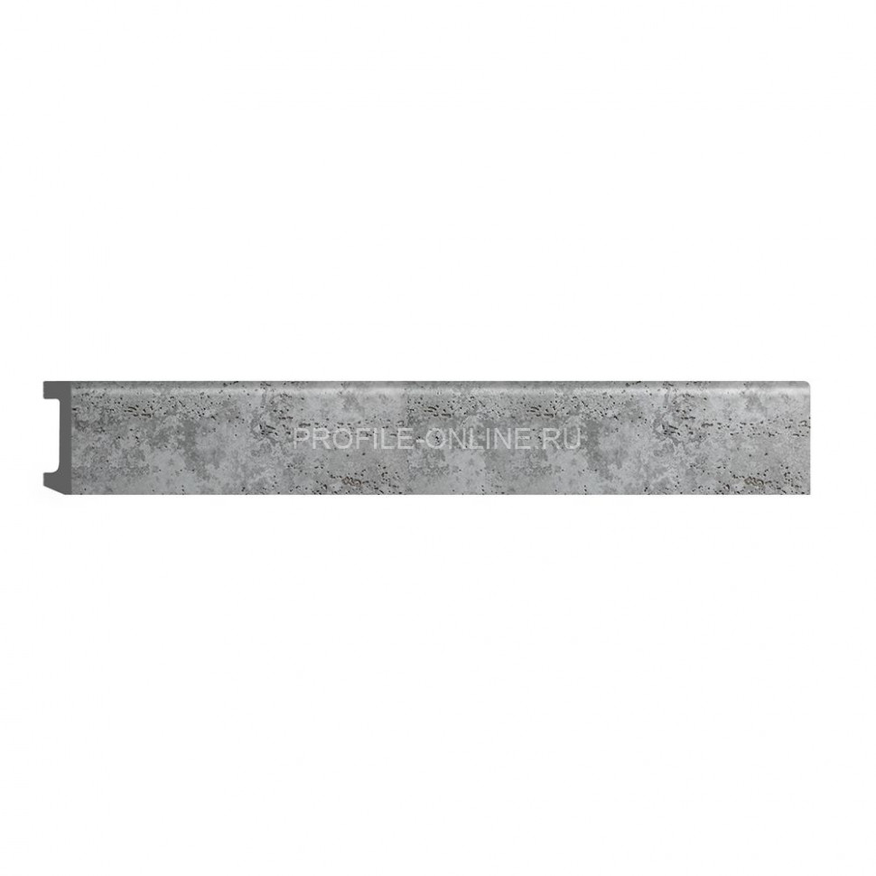 Напольный плинтус DECOMASTER D234-1629ДМ (58x16x2400) Бетон, ударопрочный полимер