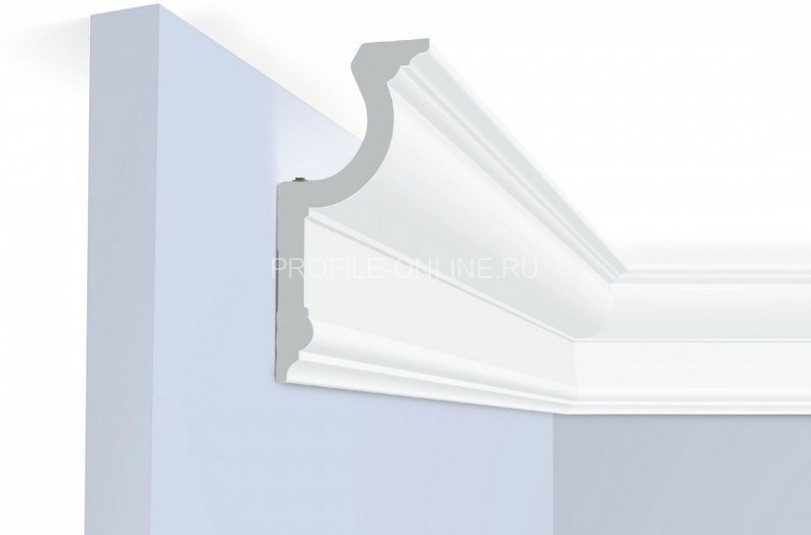 Потолочный плинтус 82х170 мм HiWood A188 белый 200 см