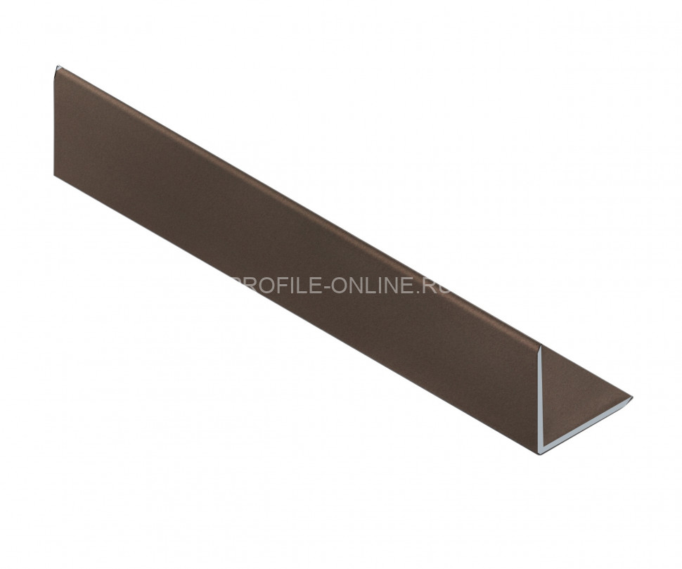 Уголок из алюминия 20х20 мм NEEXY PV63-10 MB коричневый матовый 2.7 м