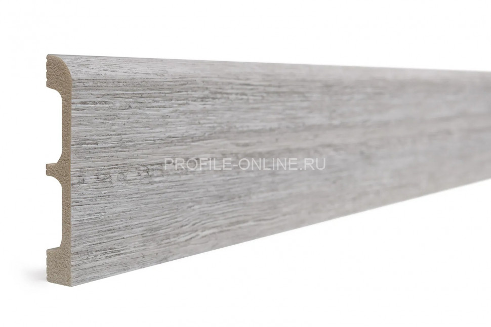 Плинтус для пола 80х13 мм Decor-Dizayn 706-89SH полистирол под дерево 2.4 м