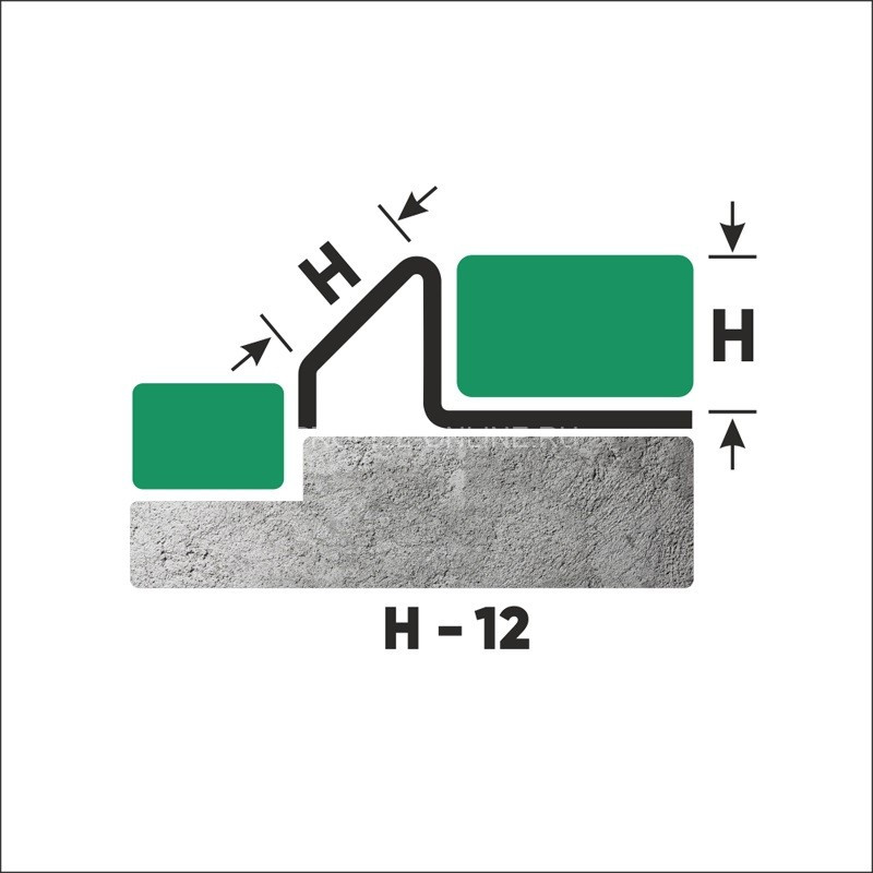 Закладной профиль из нержавеющей стали со скосом для плитки 12 мм FSF 12 GS золото сатинированное 270 см