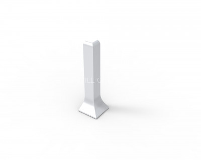 Внешний уголок для напольного плинтуса 40 мм Диал ПЛ-40ун 0032 серый RAL 9006