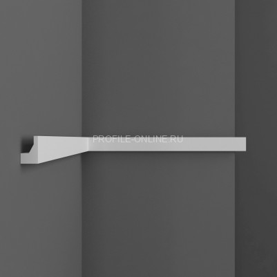 Декоративный молдинг гладкий Decomaster D507 Дюропрофиль 25х40х2000 мм белый под покраску