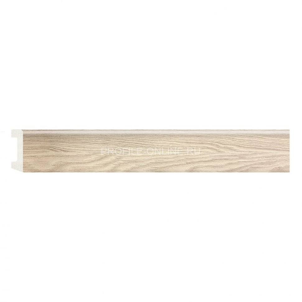 Напольный плинтус DECOMASTER D234-82ДМ (58x16x2400) Дуб светлый, ударопрочный полимер