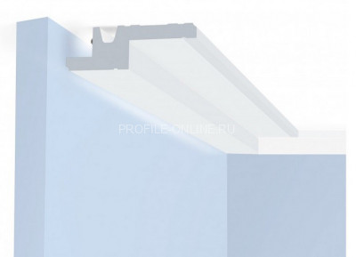 Потолочный плинтус 100х30 мм HiWood A100V1 белый 200 см