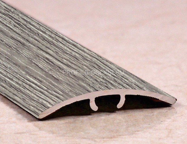 Алюминиевый порог одноуровневый ламинированный 30 мм ПО-31 207 Дуб либерти 2,7 м