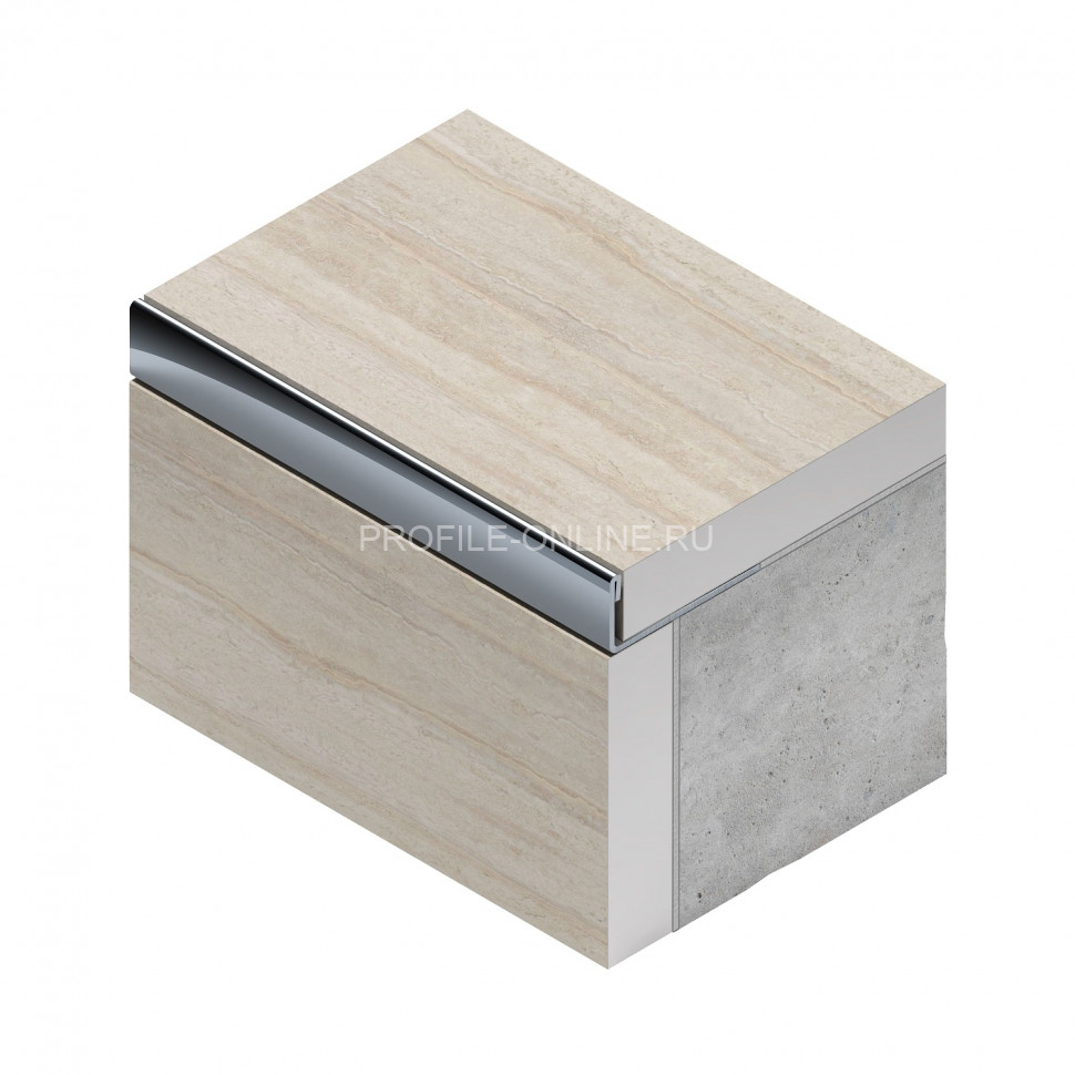 L-образный профиль из нержавеющей стали 10 мм NEEXY PVS93-03 MR зеркальный 2.7 м