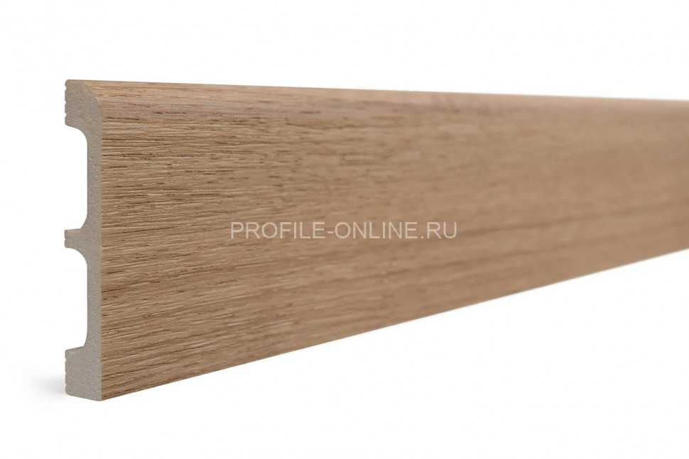 Плинтус для пола 80х13 мм Decor-Dizayn 706-90SH полистирол под дерево 2.4 м