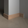 Плинтус для пола 80х13 мм Decor-Dizayn 706-90SH полистирол под дерево 2.4 м