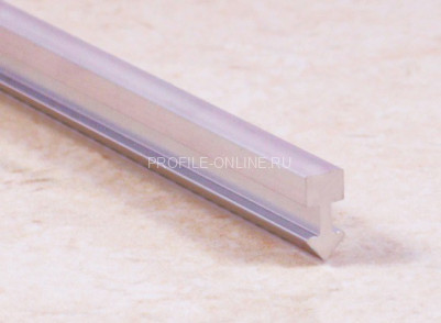 Алюминиевый Т-профиль вставка ПТ-05 серебро глянец 2,7 м