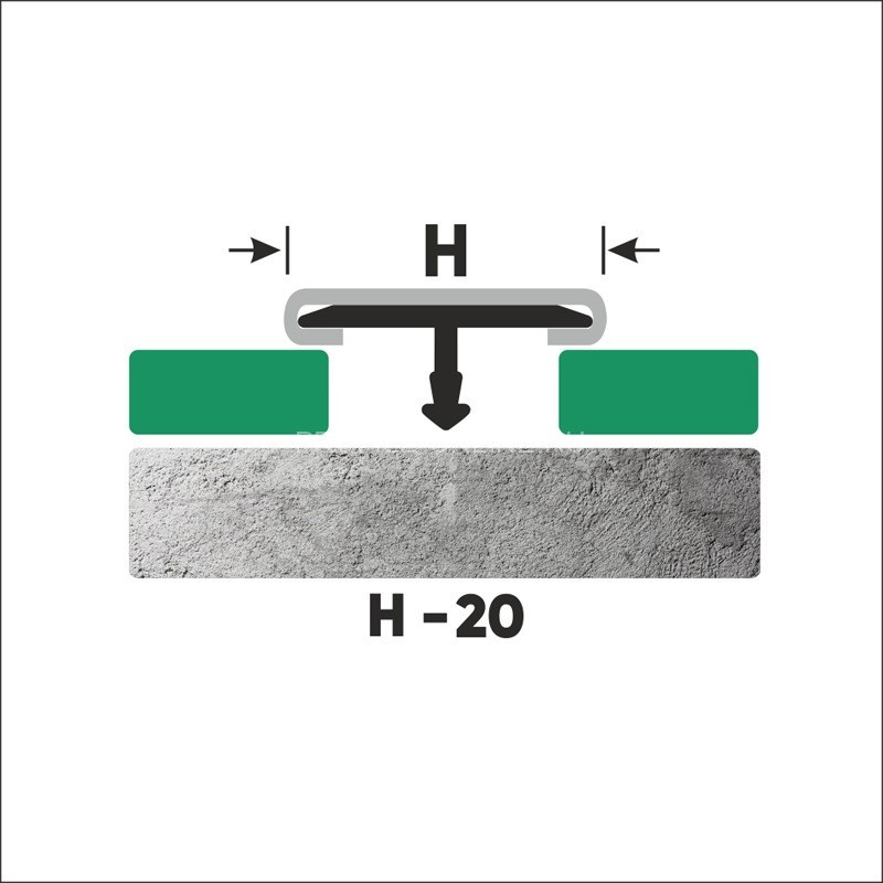 Т-профиль из нержавеющей стали 20 мм FTA 20 P полированная сталь 270 см