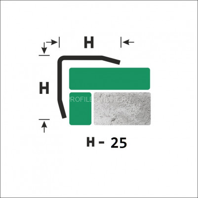 Нержавеющий уголок стальной с загнутыми краями 25х25 мм FD 25 P полированная сталь 300 см