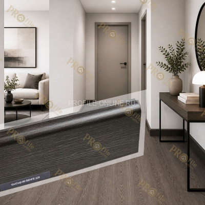 Плинтус ПВХ Comfort Classic 80 напольный Венге 226 под дерево