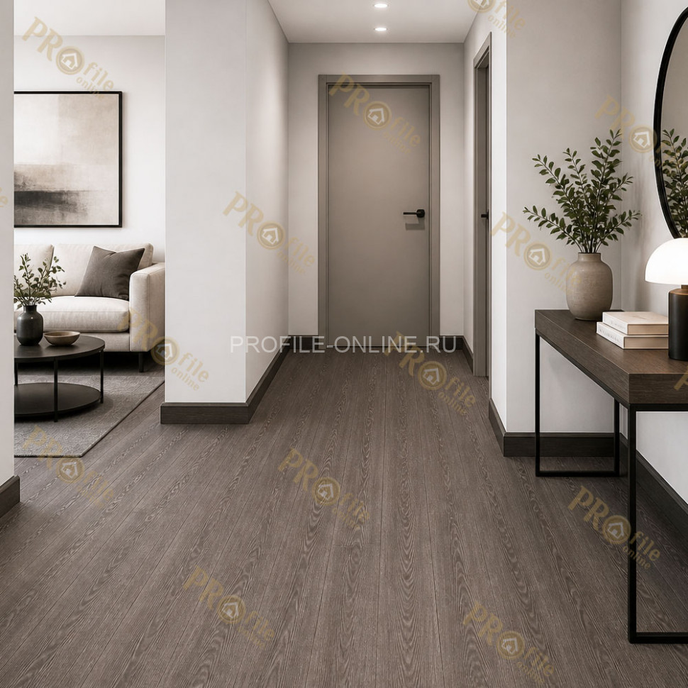Плинтус ПВХ Comfort Classic 80 напольный Венге 226 под дерево