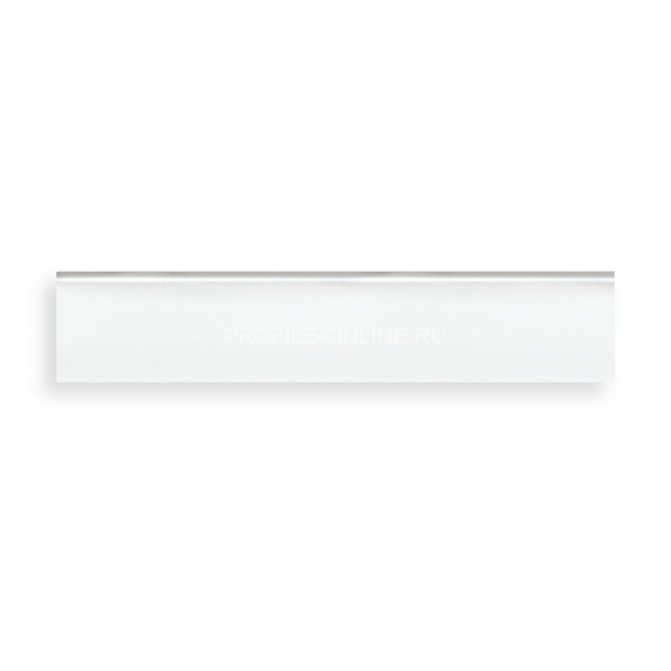 Напольный плинтус DECOMASTER D234-114ДМ (58x16x2400) Белый глянец, ударопрочный полимер