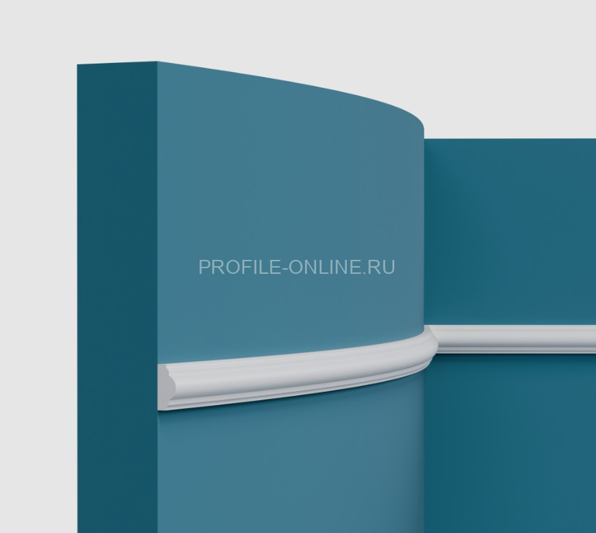 Декоративный гибкий молдинг Перфект Плюс P35 FLEX белый ударопрочный полимер 12х25 мм 200 см