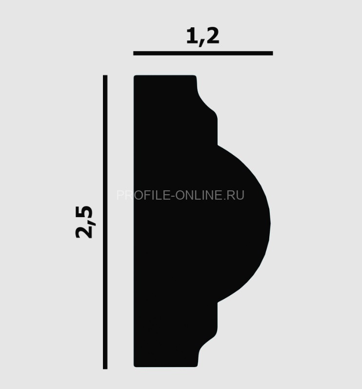 Декоративный гибкий молдинг Перфект Плюс P35 FLEX белый ударопрочный полимер 12х25 мм 200 см