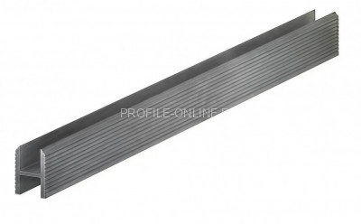 Теневая рейка алюминиевая под панели и керамогранит 8.6х12 мм Laconistiq Dual без покрытия 300 см вставка FLEX в комплекте зазор 6 мм