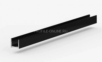 Теневая рейка алюминиевая под подсветку скрытого монтажа 11.3х16 мм Laconistiq Light Mini черная 300 см вставка FLEX в комплекте